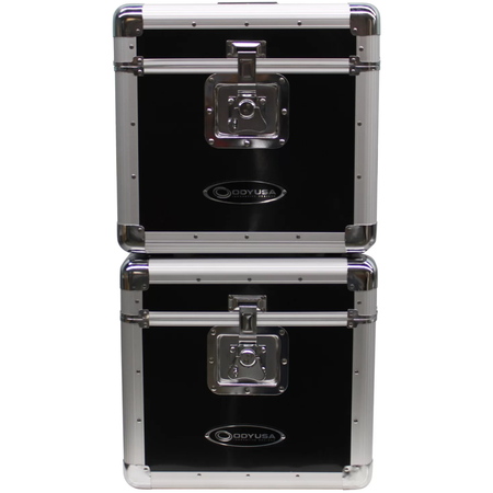Odyssey KLP2BLK | Holds 70 12in Records | Black Stackable Vinyl Case