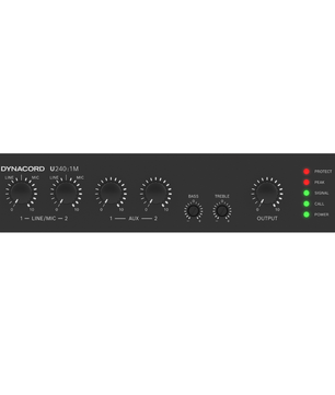 Dynacord U240:1M | 240W Mixer Amplifier | 4 Ohm, 8 Ohm, 70V/100V Output
