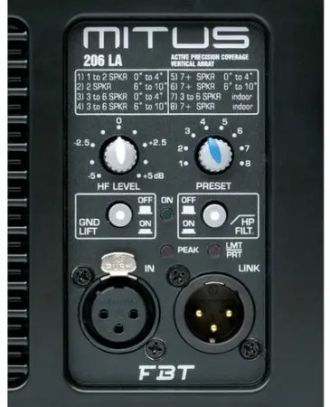 FBT Mitus 206LA | Dual 6.5in Woofers - 134dB