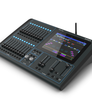 ChamSys QuickQ 10 | 9.7in Touchscreen Lighting Console | 20 Fixture Faders & Wi-Fi Control