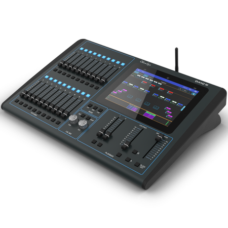ChamSys QuickQ 10 | 9.7in Touchscreen Lighting Console | 20 Fixture Faders & Wi-Fi Control