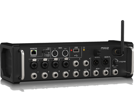 Midas MDS-MR12| 12-Input Tablet-Controlled Digital Mixer | 4 PRO Mic Pres + Built-In WiFi