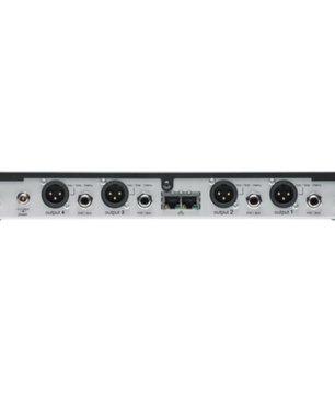 Shure SLXD4Q+ G57 | Quad Digital UHF Receiver - 138MHz Range | Rackmount 4-Channel with Audio Summing