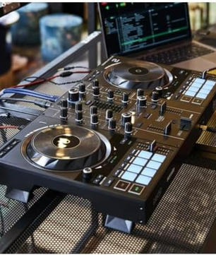 Hercules DJControl Inpulse 500 | 2-Deck Controller with Audio Interface | RGB Pads & Hardware Input Mixer