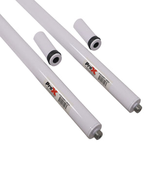 ProX X-ATLAS8FT WHX2 | 56–96in Telescoping Poles (White) | Set of 2 with M20 Threaded Base