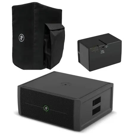 Mackie ThumpSub GO Package | Battery-Powered Sub with Cover | Extra Battery for Extended Playtime