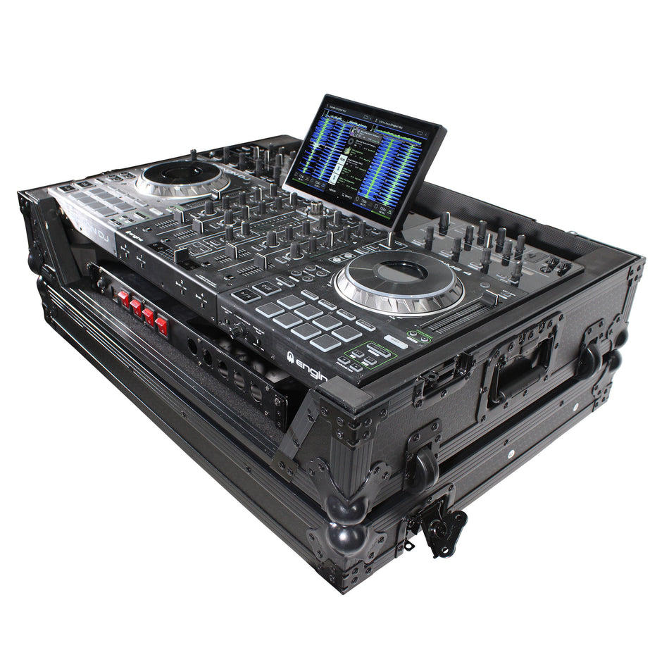 ProX XS-PRIME4MK2WBL | ATA Flight Case with 1U Rack | Wheels for PRIME 4 MK2