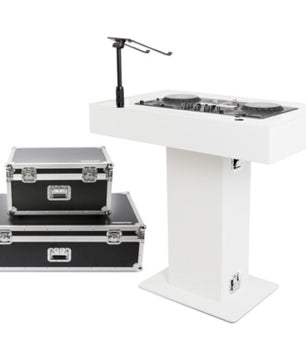 Magma MGA51000 | Groove Terminal DJ Podium | Mobile Booth with Laptop Mounts