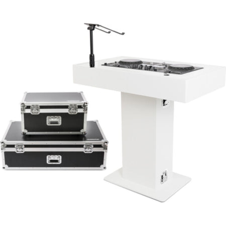Magma MGA51000 | Groove Terminal DJ Podium | Mobile Booth with Laptop Mounts