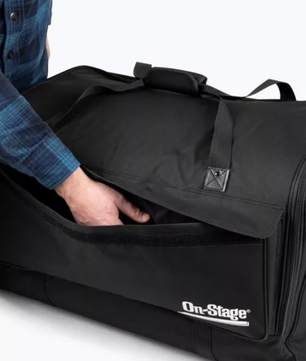 OnStage SB1500 | Bag for Most 15in Speakers | Padded Nylon Protection with Accessory Pocket