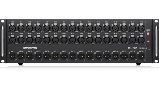 Midas MDS-DL32 | 32-In / 16-Out Digital Stagebox | AES50 Networking & ULTRANET Support