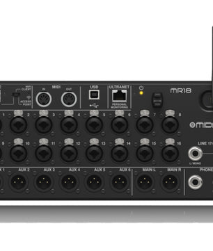 Midas MDS-MR18 | 18-Input Tablet-Controlled Digital Mixer | 16 Midas PRO Preamps & USB Interface
