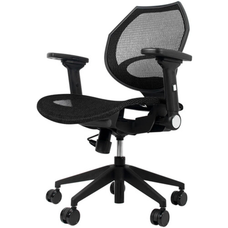 Wavebone Voyager I Studio Chair Mesh | Compact Ergonomic Studio Chair | Foldable Arms & Breathable Mesh