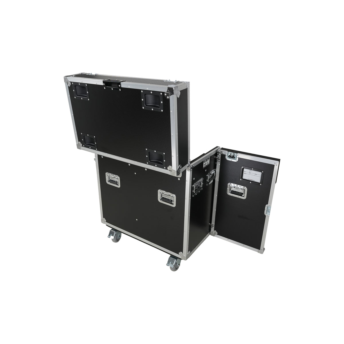 ProX XS-MH30WASHX2W | 2 Moving Head Fixture Case | 3-Door Front Access with 4in Casters