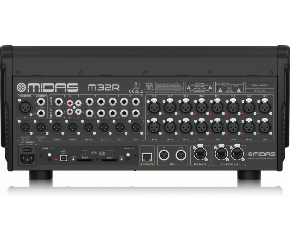 Midas MDS-M32R LIVE| 16 PRO Mic Pres - 96ch AES50 | Rackmount Digital Console