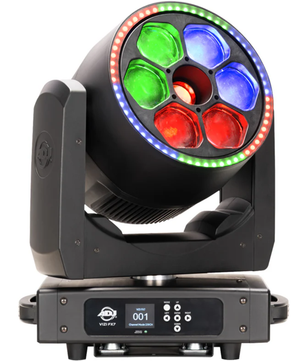 American DJ Vizi FX7 | 420W RGBL Moving Head - Beam, Wash, Kaleidoscope & LED Ring | Zoom 8°–38°, Pixel Control