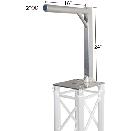 ProX XT-HEADMOUNT2416X2 | Set of 2 Inverted Mounts - 24in Height | 2in OD Arms for Overhead Lighting