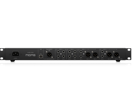 Midas MDS-HUB4 PRO | 96kHz Personal Monitor Hub | 16 Analog Outs + PoE for DP48