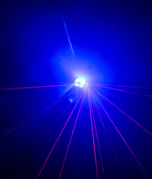 Eliminator CenterDroid | RGBW LED + Laser Centerpiece | Rotating Lens & Tilting Arms