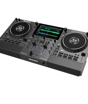 Numark Mixstream Pro Go | Battery-Powered DJ Controller with Wi-Fi | Built-In Speakers & Streaming Integration