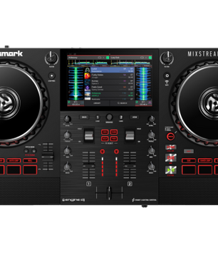 Numark Mixstream Pro+ | Streaming DJ Controller with Wi-Fi | Built-In Speakers & Smart Lighting Control