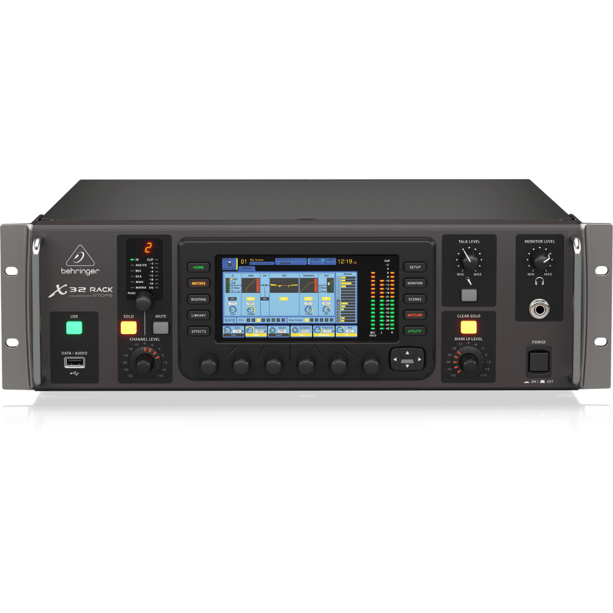 Behringer X32 RACK | 40 Input Digital Mixer | Rackmount with 16 Midas Preamps & Remote Control