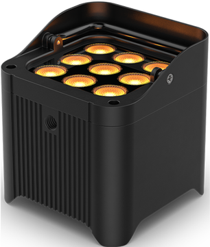 Chauvet DJ Freedom Par Q9 X4 | 4-Fixture Wireless Uplighting Kit | Bag, Multi-Charger & Remote Included