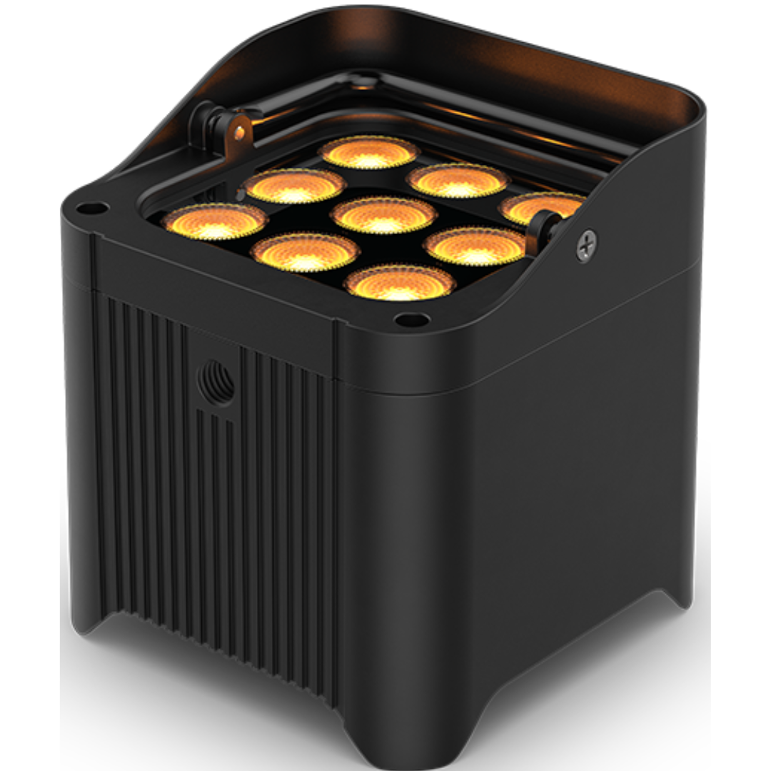 Chauvet DJ Freedom Par Q9 X4 | 4-Fixture Wireless Uplighting Kit | Bag, Multi-Charger & Remote Included