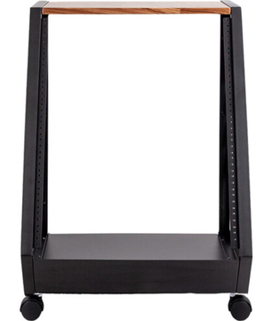 Wavebone Fin 13U Rackmount Case Wood | 13U Angled Rack | Studio Equipment Case