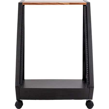 Wavebone Fin 13U Rackmount Case Wood | 13U Angled Rack | Studio Equipment Case