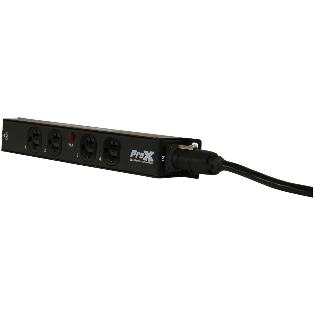 ProX X PWEDX4MAYA | 4 Outlet Edison Power Strip | TRUE1 IN/OUT 20A Power Center