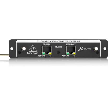 Behringer X-DANTE | 32x32 Dante Interface | Dual Ethernet Redundant Networking
