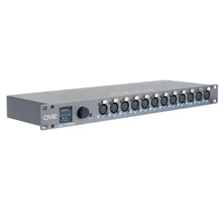 Obsidian EN12 | 12-Port Ethernet Node | RDM/Art-Net/sACN Compatible with PoE