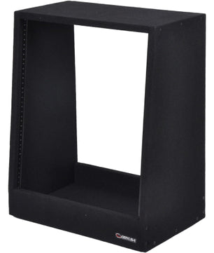 Odyssey CRS12USS131625 | 12U Carpeted Studio Rack MKII | Angled MDF Rack with Steel Rails