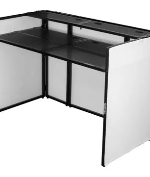 Odyssey DJBOOTHM65OP | DJ Booth with 65in TV Mount | Adjustable Tier & Cable Ports