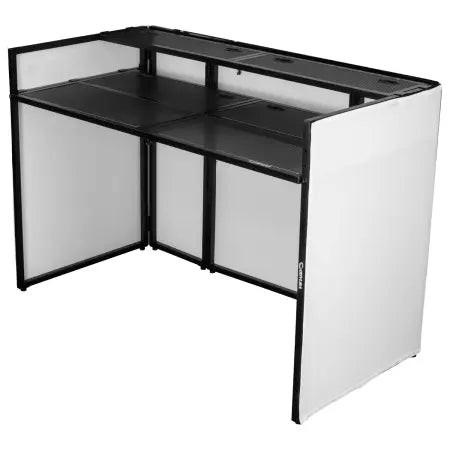 Odyssey DJBOOTHM65OP | DJ Booth with 65in TV Mount | Adjustable Tier & Cable Ports
