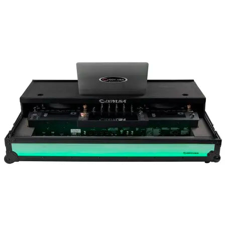 Odyssey FFXOPUSQUADCW1 | Pioneer DJ OPUS-QUAD Flight Effects Case w/ Shelf and Wheels