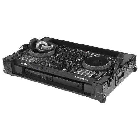 Odyssey FZDDJFLX10CWBL | Black Label DDJ-FLX10 1U Flight Case w/ Wheels