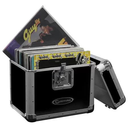 Odyssey KLP2BLK |KROM Series Stacktable LP CASE holds 70 records in Black