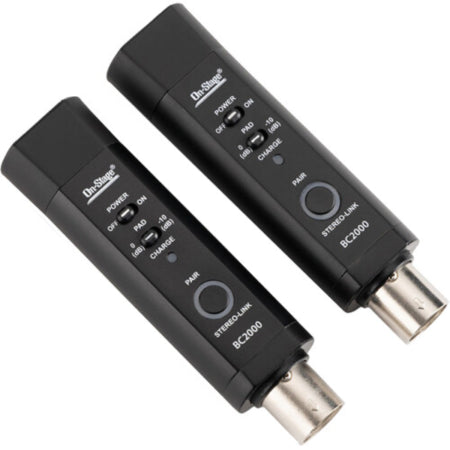 OnStage BC2000v2 | Bluetooth V5.0 Stereo Converter | Dual XLR Receivers with Rechargeable Battery