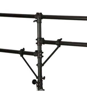On-Stage LS7920BLT | 10ft Flat-Base Lighting Stand | 110lb Capacity for 8 PAR Lights