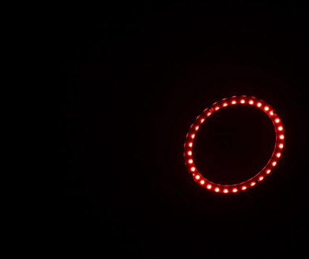 Eliminator LP 8R | 7x8W RGBW Flat Par + LED Ring | DMX & Remote with 38-Channel Mode