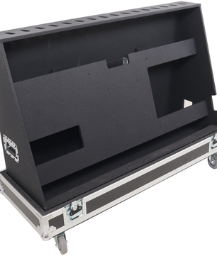 ProX XS-TV55FMW | 55 Inch LED TV Flight Case | Floor Monitor Road Case with 4 Inch Wheels
