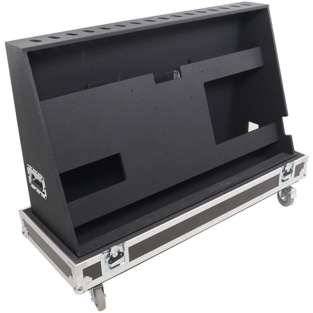 ProX XS-TV55FMW | 55 Inch LED TV Flight Case | Floor Monitor Road Case with 4 Inch Wheels