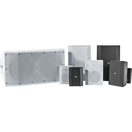 Electro-Voice EVID-S8.2B | 8in Surface Speaker Pair | Black 8 Ohm Install Speakers