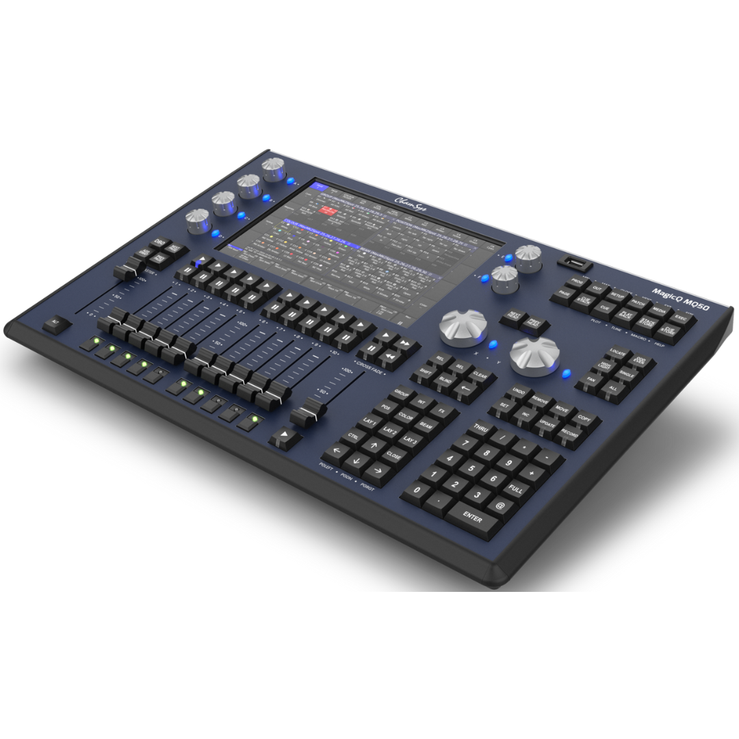 ChamSys MagicQ MQ50 | 10.1in Touchscreen Console with 8 Universes | 4 DMX Outputs & Wi-Fi