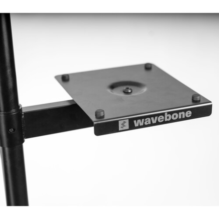 Wavebone Starship Black | Height Adjustable Studio Desk | Standing Workstation with Keyboard Tray