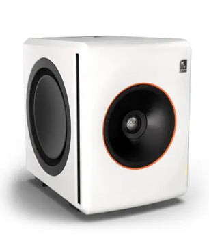 Palmer Orbit 11 W | Dual 8in Woofers - 116dB SPL | White 3-Way Coaxial Studio Monitor