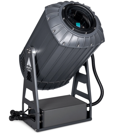 Pangolin Unity Gobo 600 | IP65, 600W Gobo Projector with Zoom, Prism & Custom Gobos