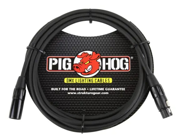 Pig Hog PHDMX10 | 10ft DMX Cable, 3-Pin Premium Wire